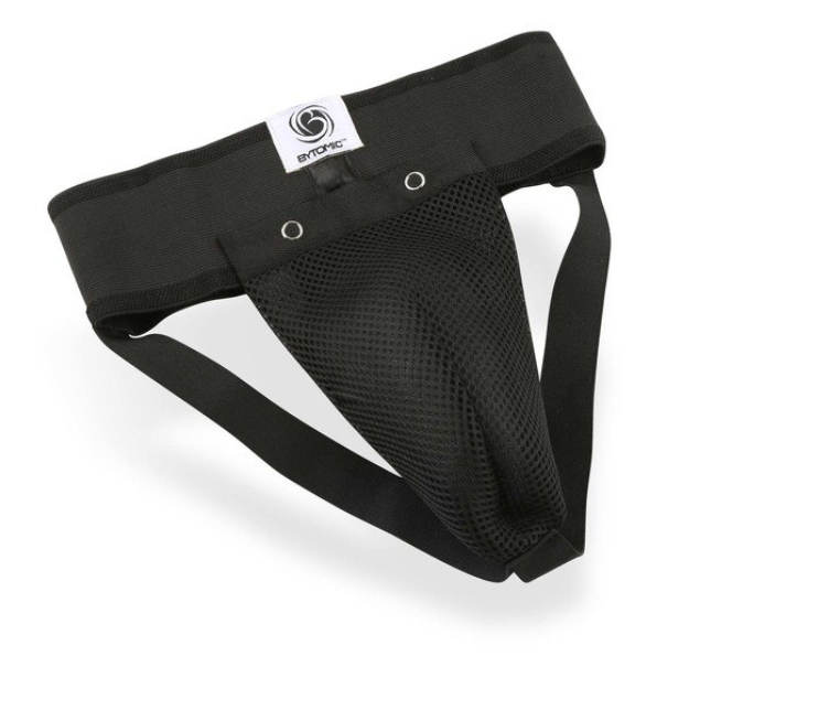 NICOPIASPORT Groin Protector in mesh with replaceable cup, Black