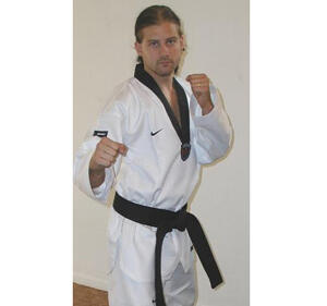 DRÄKTER - Taekwondo WTF - NIKE - NIKE WTF Dobok MASTER svartkrage