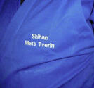 Embroidery of name on suit
