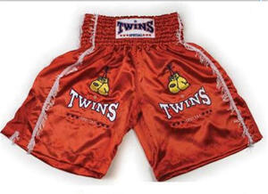 BOXING CLOTHES - Trunks - Twins - Twins K1 Shorts Tassel, Red XXL