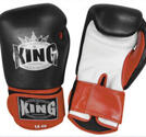 King Boxningshandske, Svart/Röd/Vit 10 oz-16 oz
