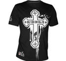 Topten T-shirt  Only God can kill me,  Svart
