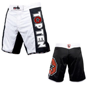 MMA -  TOPTEN - Topten MMA Board Shorts, Svart/Vit