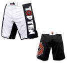 Topten MMA Board Shorts, Svart/Vit