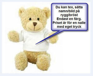Nalle med ditt eget tryck