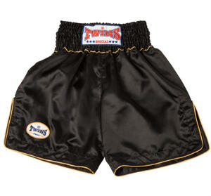 BOXNINGSKLÄDER - Byxor - Twins - Twins K1 shorts Black & Gold