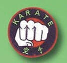 Broderat Märke Karate Fist