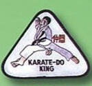 Broderat Märke Karate King