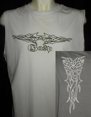TRÖJOR - T-shirt / Linne / Top - GASP - GASP Tribal Shortsleeve, Large Vit
