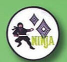 Broderat Märke Ninja Sword