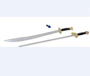 VAPEN - Kung-fu - Svärd - Hayashi Kung Fu Svärd Silverlackad Röd Ek 87 cm