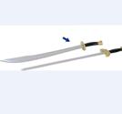 Hayashi Kung Fu Svärd Silverlackad Röd Ek 87 cm