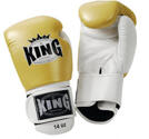 King Boxningshandske, Guld/Vit 10 oz-16 oz