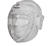 Hayashi Headguard with mask, White