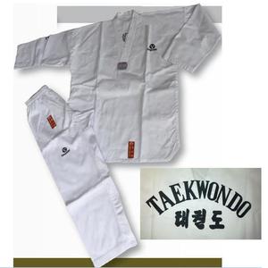 DRÄKTER - Taekwondo WTF - Hayashi - Hayashi Pusan WTF Dobok Ribbad vitkrage med ryggbrodyr