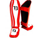 Booster Pro Range Fot/Benskydd, Röd/Vit Skintex