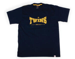 TWINS T-shirt, Blue/Yellow Medium