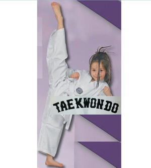 DRÄKTER - Taekwondo WTF - Nybörjare - Hayashi med ryggtryck (svart) WTF Dobok