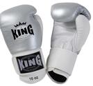 King Boxningshandske, Silver/Vit 10 oz-16 oz