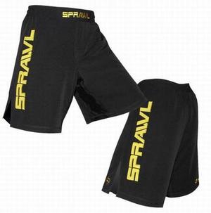 TROUSER - MMA Submission shorts - Sprawl - Sprawl shorts Grip-Flex XT BLACK, 210 cm (40)