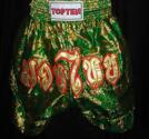 Topten Thaiboxningsshorts, X-Large Grön