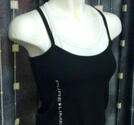 Pure Lime Twin Camisole Top, Svart/Vit Medium.