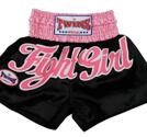 Twins Thaishorts Black Fight Girl