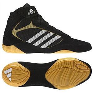 SKOR - Brottning - Adidas Pretero 2 Brottarsko, Svart/Vit/Guld