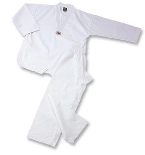 Pinetree WTF Dobok Ribbad whitecollar, 210 cm with backprint
