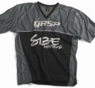 GASP Size Matters football Tee, Black/Metal