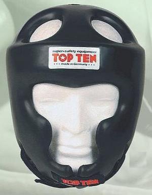 SKYDD - Huvudskydd - Boxning/kampsport Sparring - Topten Huvudskydd Full Protection Svart