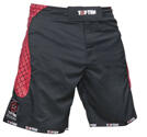 Topten MMA Board Shorts Cage, Svart/Röd