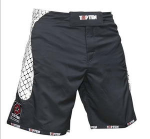 MMA - TOPTEN - Topten MMA Board Shorts Cage, Black/White