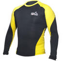 Topten Rashguard Långärm Svart/Gul